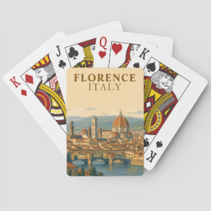 Florence Italië Duomo Vintage Reis Pokerkaarten