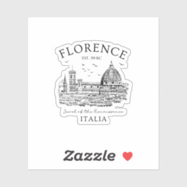Florence Italië – Firenze Italiaans souvenir Sticker