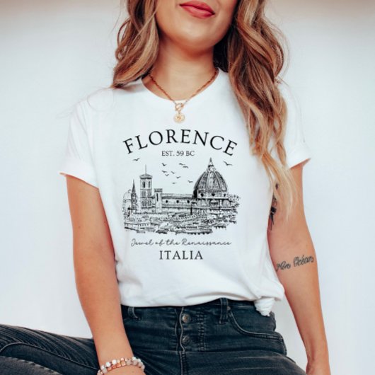 Florence Italië – Firenze Italiaans souvenir T-shirt