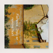 Florence Italië - Gele architectuur Legpuzzel (Horizontaal)