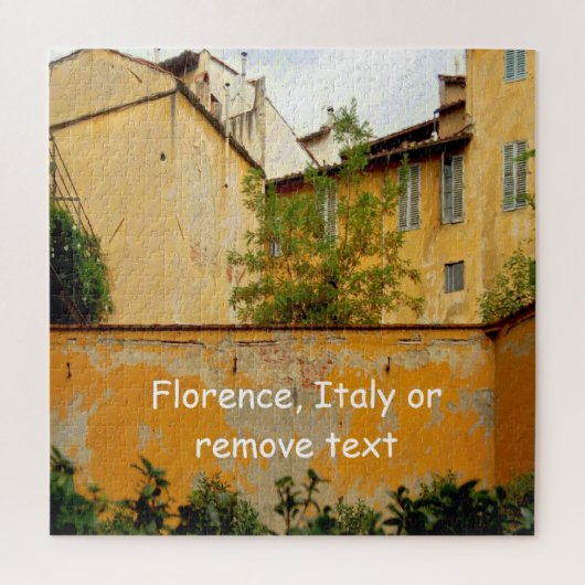 Florence Italië - Gele architectuur Legpuzzel (Verticaal)
