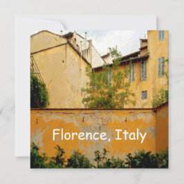 Florence Italië - Gele architectuurplatte kaart