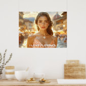 FLORENCE - ITALIË - IK HOU VAN FLORENCE POSTER (Keuken)