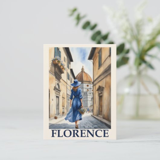  Florence Italië Italiaans reizen Briefkaart (Staand voorkant)