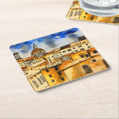 Florence Italië Kartonnen Onderzetters (Schuin)