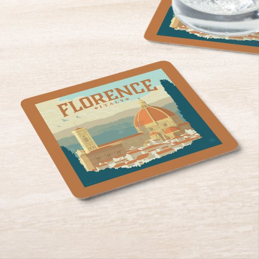 Florence, Italië Kartonnen Onderzetters (Schuin)