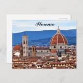Florence Italië kathedraal Italiaanse reizen Briefkaart (Voorkant / Achterkant)