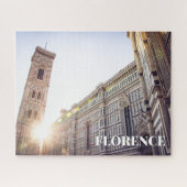 Florence Italië Kathedraal Zonsondergang Legpuzzel (Horizontaal)
