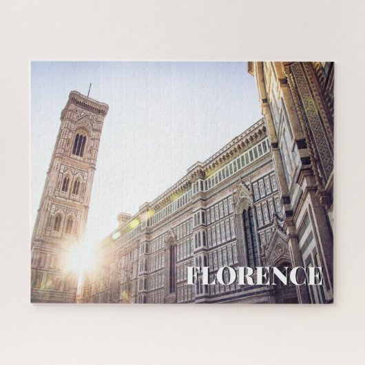 Florence Italië Kathedraal Zonsondergang Legpuzzel (Horizontaal)