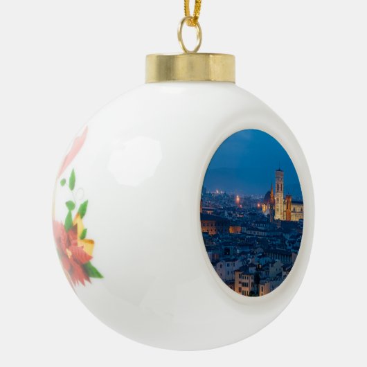 Florence Italië Keramische Bal Ornament (Links)