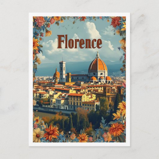 Florence Italië  Kunst Reizen Illustratie Briefkaart (Voorkant)