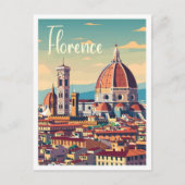 Florence Italië Kunst Vintage Reizen Briefkaart (Voorkant)