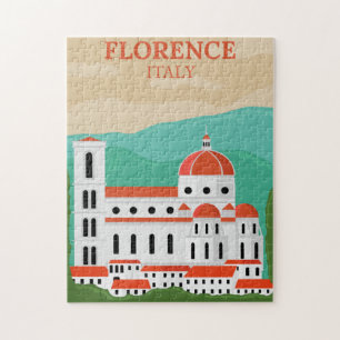 Florence Italië Legpuzzel Vintage Reis