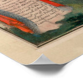 Florence Italië Map (1755) Poster (Hoek)