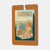 Florence, Italië Metalen Ornament (Voorkant links)