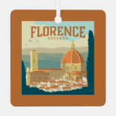 Florence, Italië Metalen Ornament (Achterkant)