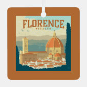 Florence, Italië Metalen Ornament (Voorkant)