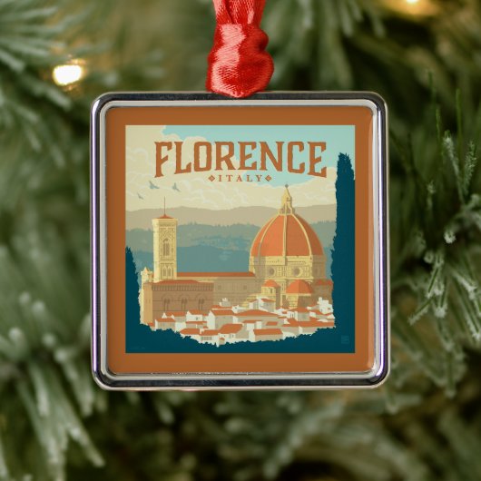 Florence, Italië Metalen Ornament (Boom)