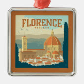 Florence, Italië Metalen Ornament (Voorkant)