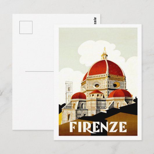 Florence, Italië, oud briefkaart (Voorkant / Achterkant)