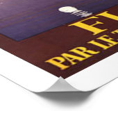 Florence, Italië, oud poster (Hoek)