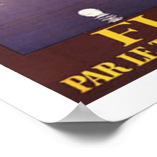 Florence, Italië, oud poster (Hoek)