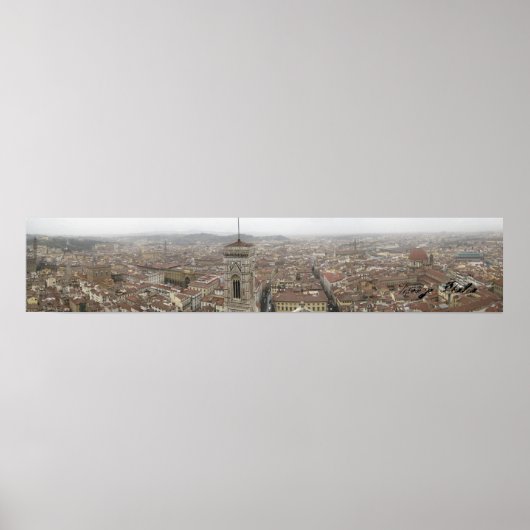 Florence Italië Panorama Poster (Voorkant)