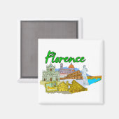Florence - Italië.png Magneet (Voorkant / Achterkant)