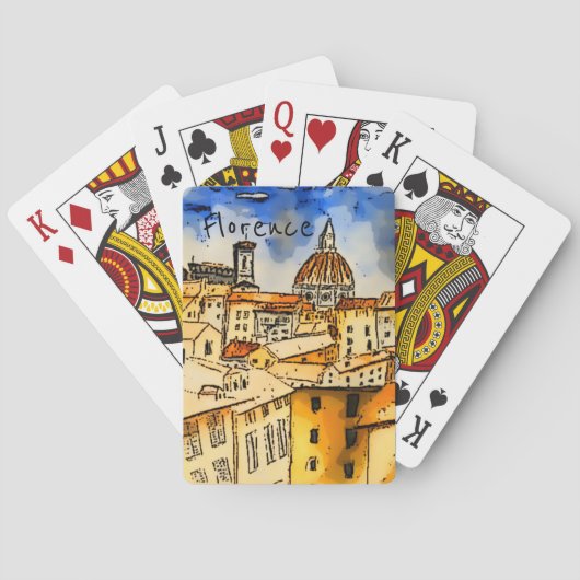 Florence Italië Pokerkaarten (Achterkant)