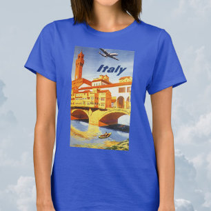 Florence Italië Ponte Vecchio Brug Reis door de Ti T-shirt