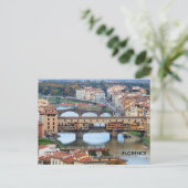 Florence Italië Ponte Vecchio Brug Reizen Briefkaart (Staand voorkant)