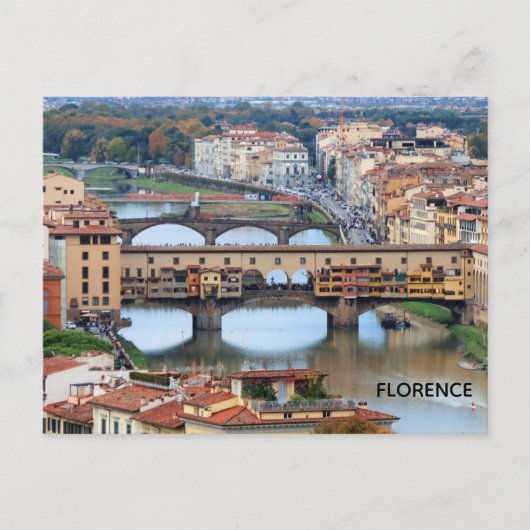 Florence Italië Ponte Vecchio Brug Reizen Briefkaart (Voorkant)