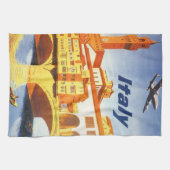 Florence Italië Ponte Vecchio Brug Vintage Reizen Theedoek (Horizontaal)