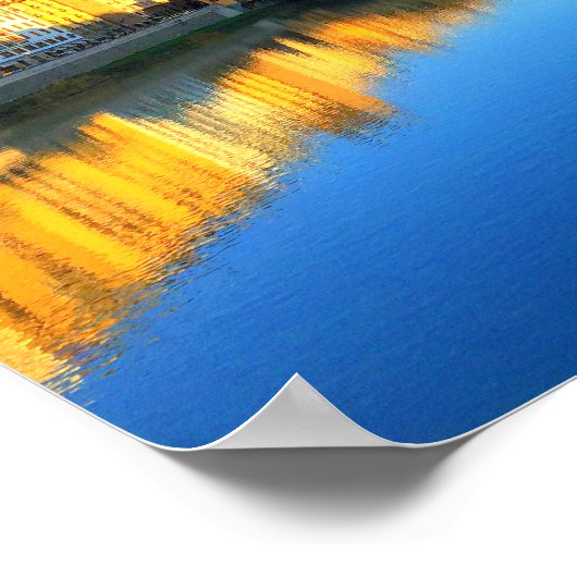 Florence, Italië - Ponte Vecchio Poster (Hoek)