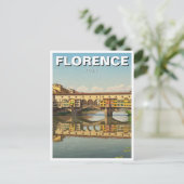 Florence Italië Ponte Vecchio Reizen Briefkaart (Staand voorkant)