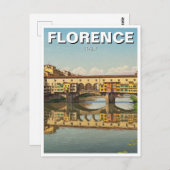 Florence Italië Ponte Vecchio Reizen Briefkaart (Voorkant / Achterkant)