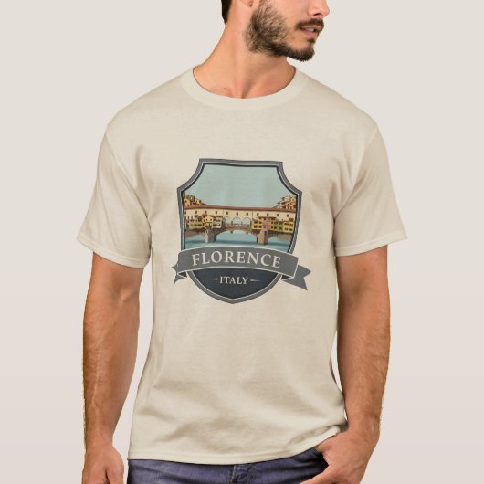 Florence Italië Ponte Vecchio Reizen T-shirt (Voorkant)