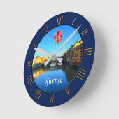 Florence, Italië - Ponte Vecchio Ronde Klok (Hoek)