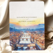 Florence Italië Ponte Vecchio Save-the-Date Kaart