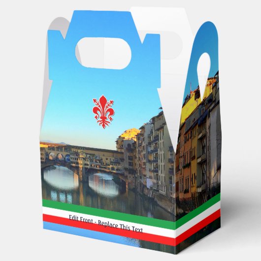 Florence, Italië | Ponte Vecchio thema bruiloft Bedankdoosjes (Geopend)