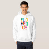 Florence Italië Pop Art Letters Hoodie (Voorkant volledig)
