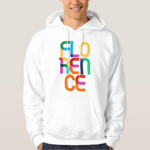 Florence Italië Pop Art Letters Hoodie