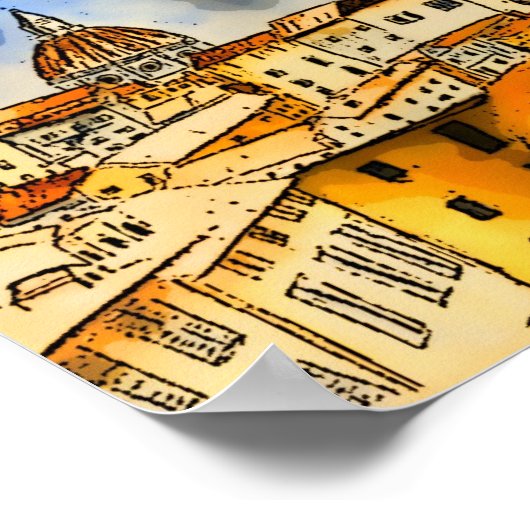 Florence Italië Poster (Hoek)