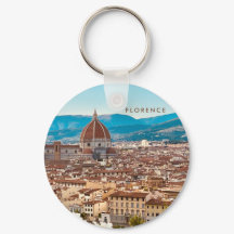 Florence Italië Reis Souvenir Foto Sleutelhanger