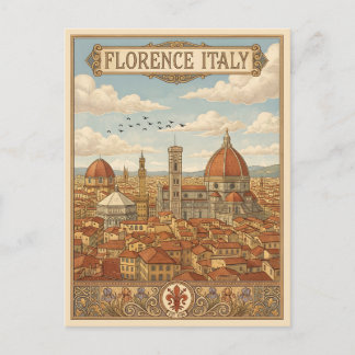 Florence Italië Reis uit het verleden Briefkaart