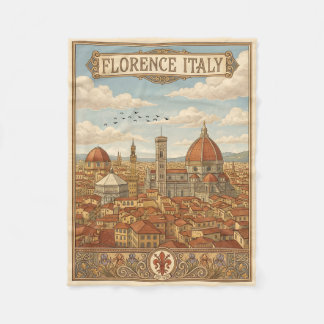 Florence Italië Reis uit het verleden Fleece Deken