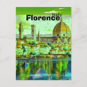 Florence Italië Reisansichtkaart, Florence Reis Ku Briefkaart