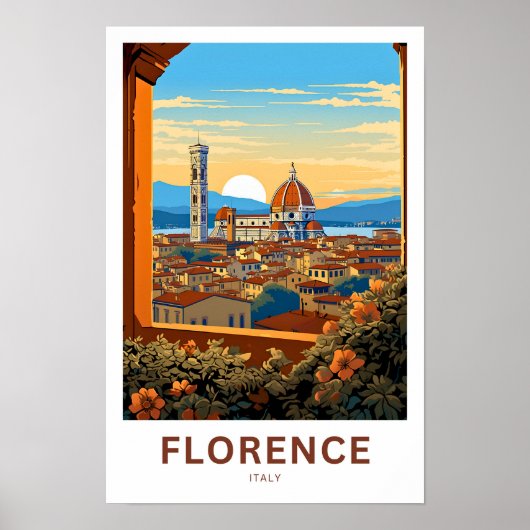 Florence Italië Reisprint Poster (Voorkant)