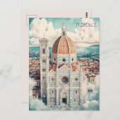 Florence Italië Reizen Briefkaart (Voorkant / Achterkant)