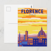 Florence Italië Reizen Kunst Vintage Briefkaart (Voorkant / Achterkant)